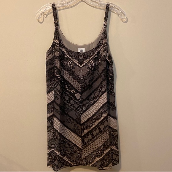 Cabi Tank Top Lace Print Monaco Tunic Style #3278 - Picture 1 of 8